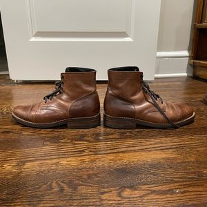 Size 9 Brown leather boots by Thursday